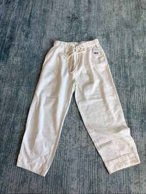Free People women’s Drawstring cotton Linen Pants